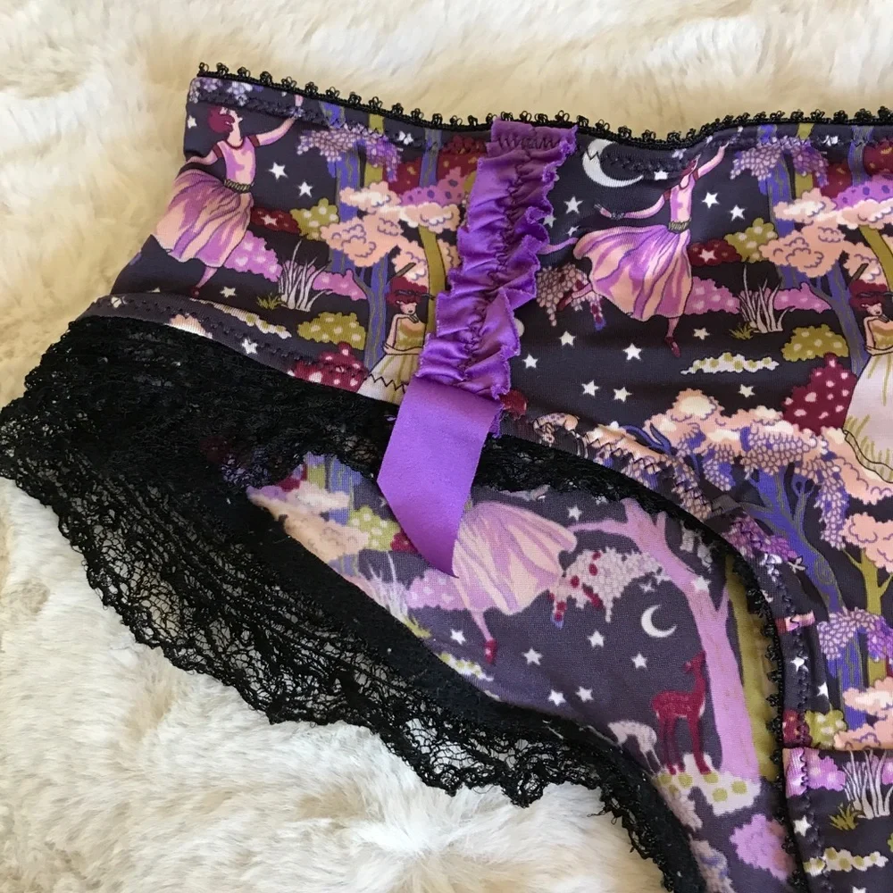 Made in France Princesse Tam•Tam Bra&Panty SET Milkmaid Celestial Moon & Stars
